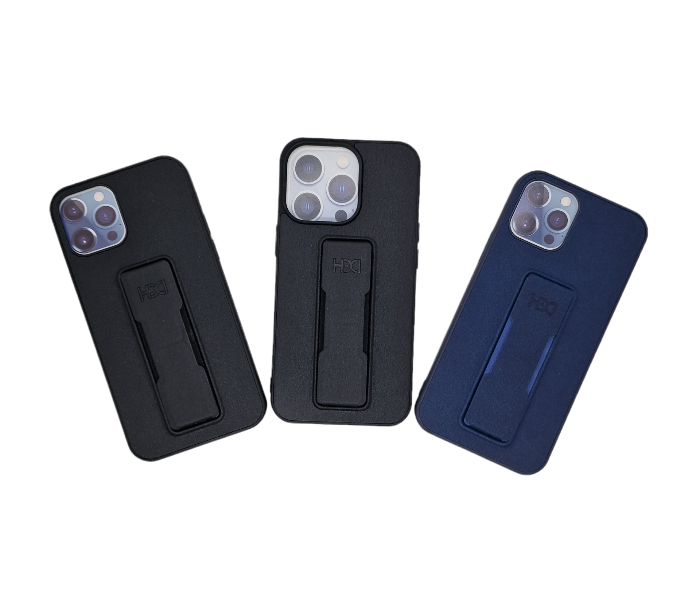 Mobile Case With Hand Strap for iPhone 12 Pro - Navy Blue - Zoom Image 2