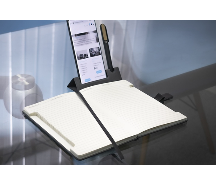 830  Note Deluxe A5 Notebook Phone And Pen Stand Card Holder - Zoom Image 5