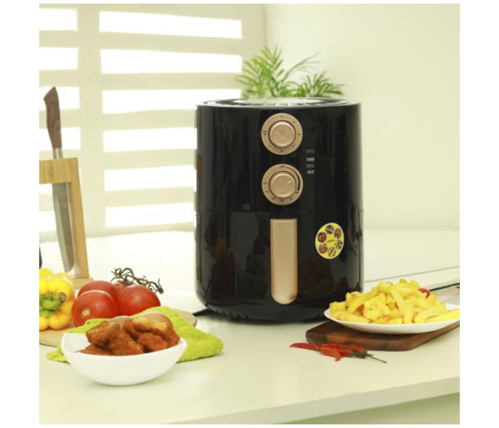 Krypton KNAF6340 3.5Litre 1400Watts Non-Stick Fryer for Steak Air Fryer - Black - Zoom Image 2