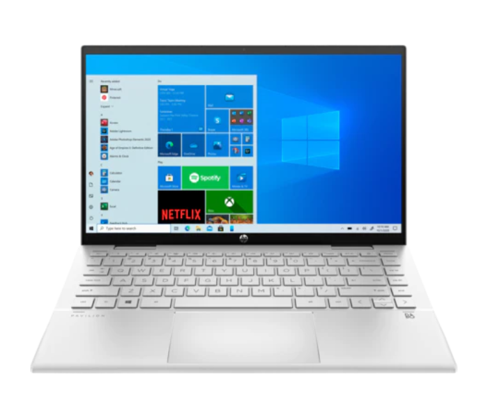 HP PAVILION X360 14-DY0002NE-3A2S7EA-SLV 14 Inch FHD Intel Core i5 1135G7 8GB RAM 512GB SSD Intel Iris Graphics Windows 10 Home English-Arabic Keyboard - Silver - Zoom Image 1