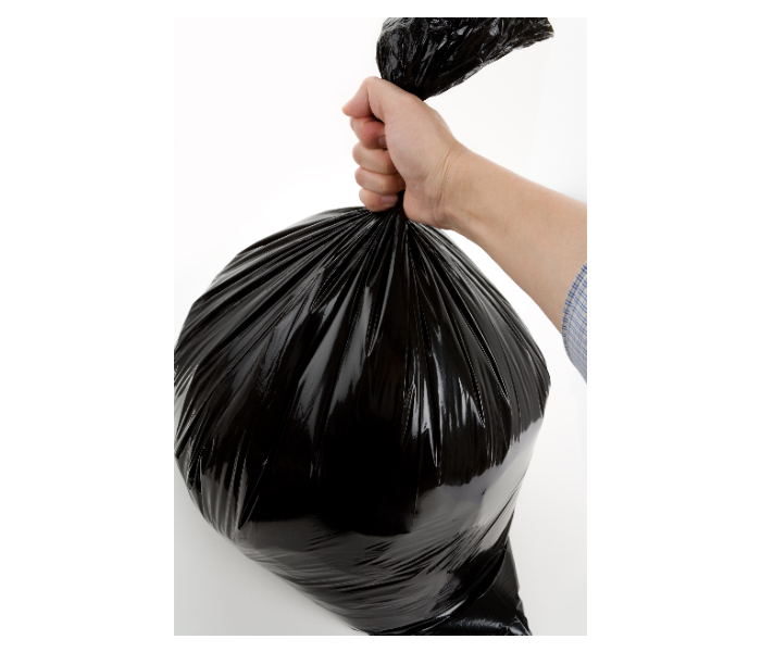 Hotpack GH95120 Set of 10 Pieces 95x120cm 60 Gallon Heavy Duty Garbage Bag - Black - Zoom Image 3