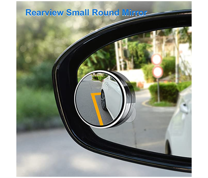 4 Pieces Blind Spot  2inch wide angle Round Rear View Sticky Mirror for Car - Zoom Image 1