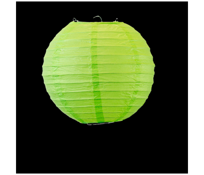 Color Folding 12 Inches Paper Lantern - Light Green - Zoom Image 1