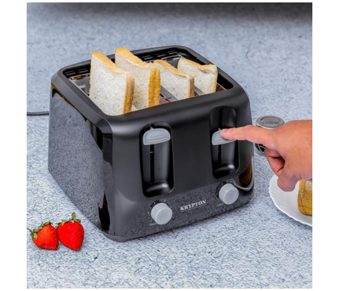 Krypton KNBT6295 1400Watts 4 Slice Bread Toaster - Black - Zoom Image 3