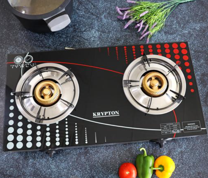 Krypton KNGC6002 Double Burner Stainless Steel Gas Stove with Glass Top - Zoom Image 6