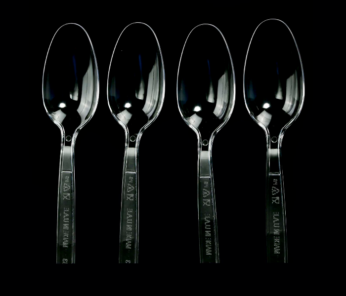 Hotpack CDSP Set of 50 Pieces Plastic Clear Spoon - Zoom Image 3