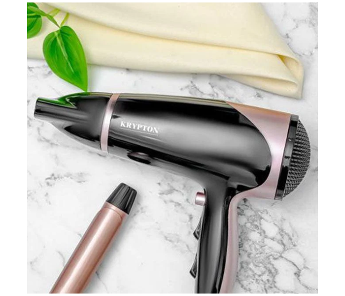 Krypton KNHF6397 3 in 1 Hair Dryer Hair Straightener and Hair Curler - Black - Zoom Image 3