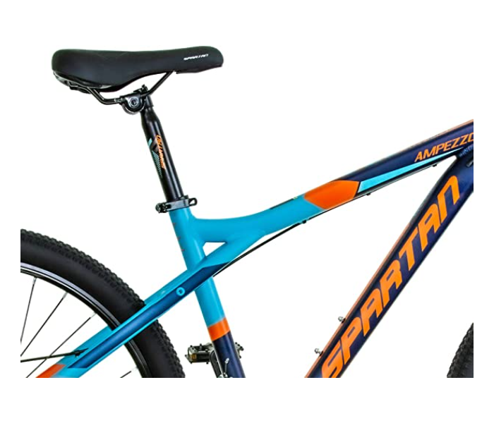 Spartan 27.5 Inch Ampezzo Mountain Bike Alloy Bicycle For Adult - Black and Blue - Zoom Image 4