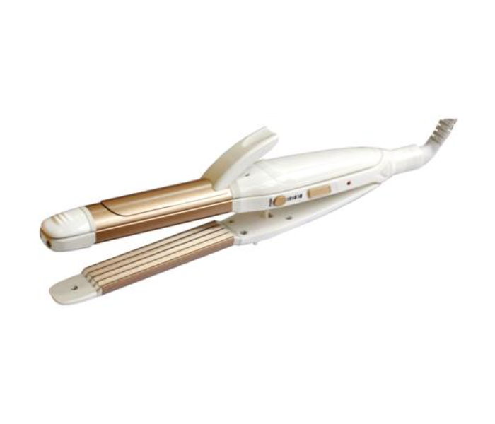 Krypton KNH6396 60Watts Hair Straightener - White and Gold - Zoom Image 1