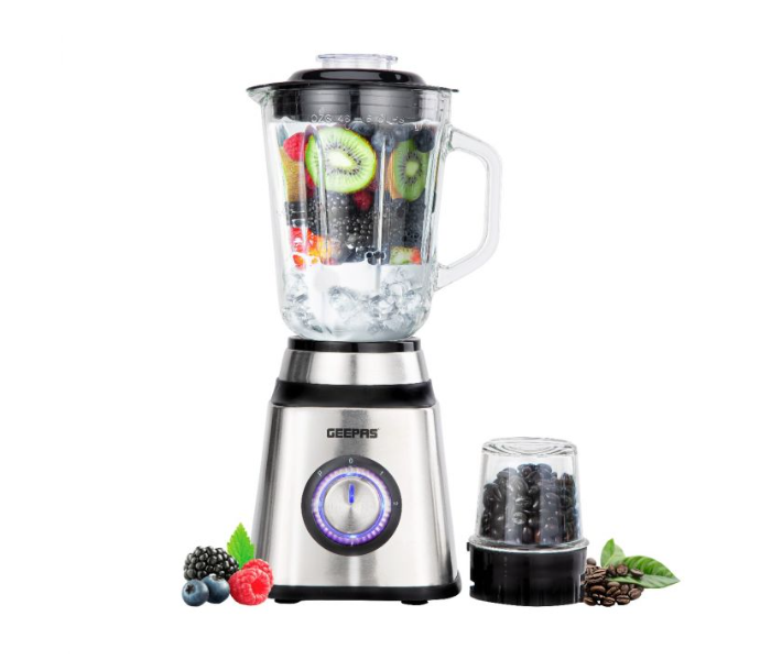 Geepas GSB44076UK 1.5 Litre 500Watts Smart Lock 2-In-1 Blender - Silver and Black - Zoom Image 6