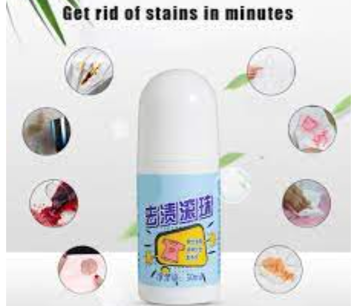 Blocked Generic Portable Clothes Stain Removal Strong Cleaning Multi-purpose Oil Stain Remover Roller-ball Cleaner For White T-Shirt Shoes-B - Zoom Image 1