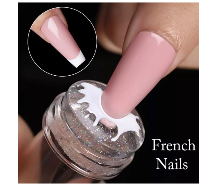 Nail Stamper with Scraper Transparent Jelly Silicone Stamp for French Nails Art for Women - Zoom Image 1