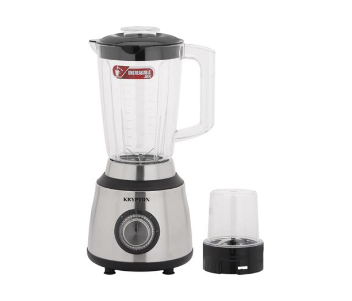 Krypton KNB6389 600Watts Stainless Steel 2-in-1 Blender - Silver - Zoom Image 1