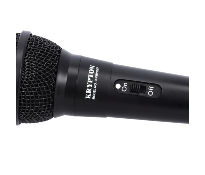 Krypton KNMP6267 Two Way Connector 3 Meter Cable Dynamic Microphone - Black - Zoom Image 5