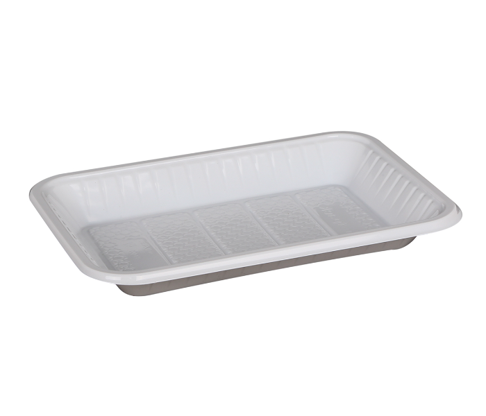 Hotpack PAV2HP No 2 1Kg Plastic Rectangular Tray - White - Zoom Image 2