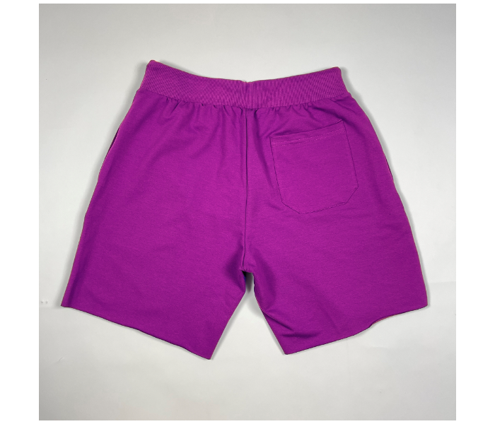 Cotton XXL Shorts Negative Design for Men - Purple - Zoom Image 3