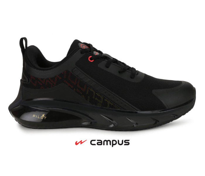 Syclone UK 10 Sized Campus Sports Shoe For Men - Black - Zoom Image