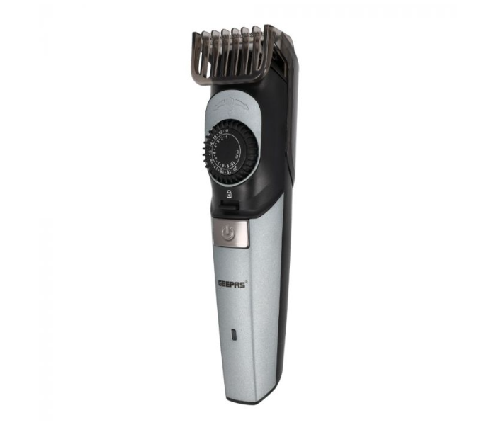 Geepas GTR56042 Stainless Steel Blade Rechargeable Hair Trimmer - Black and Silver - Zoom Image 1