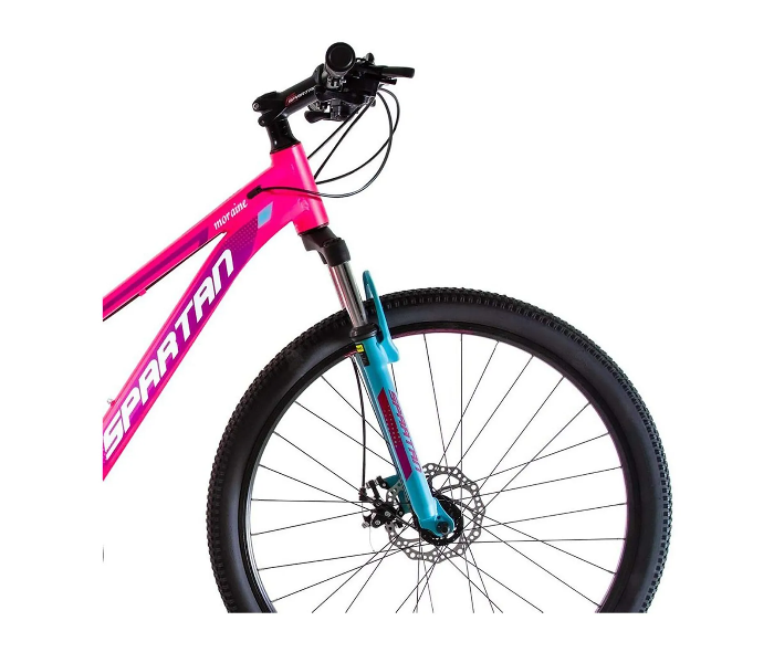 Spartan 27.5 Inch Moraine Mountain Bike Alloy Bicycle For Adult - Black And Pink - Zoom Image 3