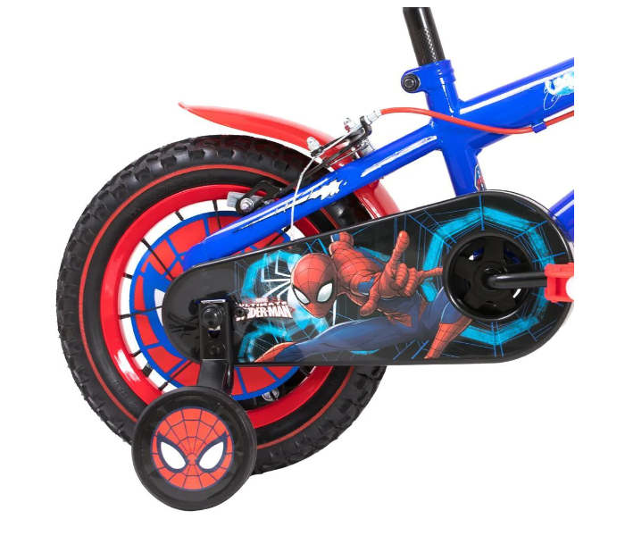 Spartan 12 Inch Marvel Spiderman Bicycle For Kids - Red and Blue - Zoom Image 2