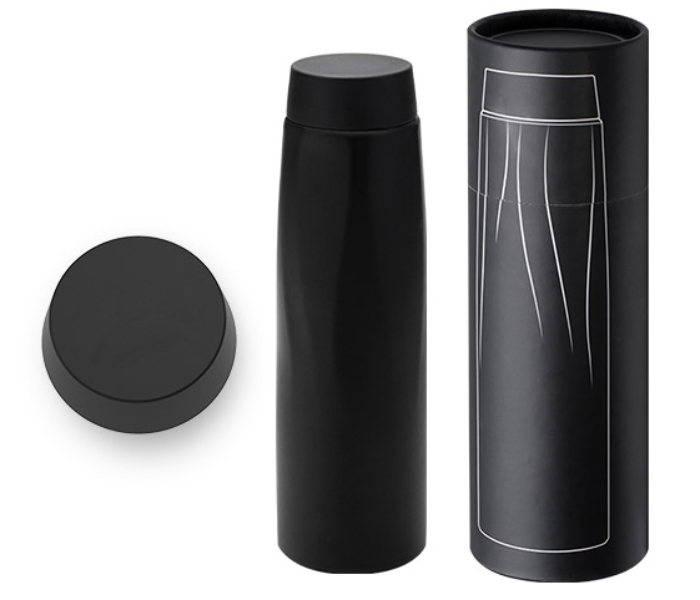 800 500ml  Cali Stainless Steel Bottle - Black - Zoom Image 1