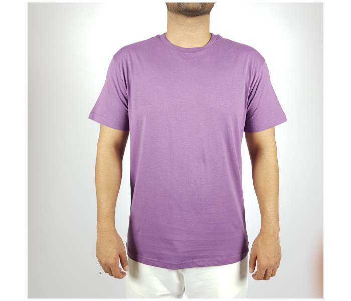 Regular XL Round Neck T-Shirt - Purple - Zoom Image 2