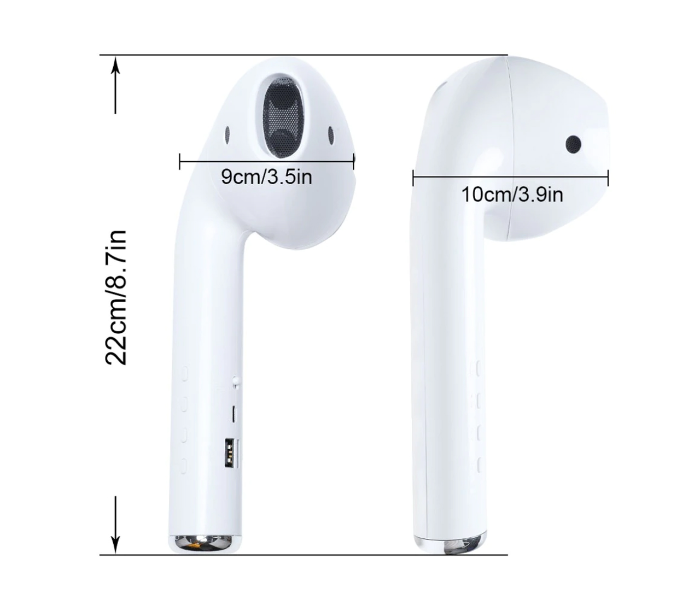 Giant Plug and Play Headphone Speaker - White - Zoom Image 4