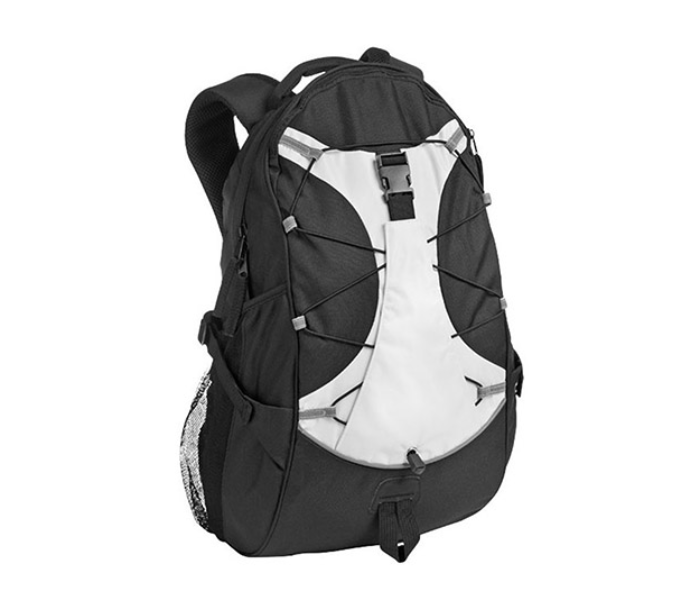 9015  Hikers Travel Backpack - Black and White - Zoom Image 1