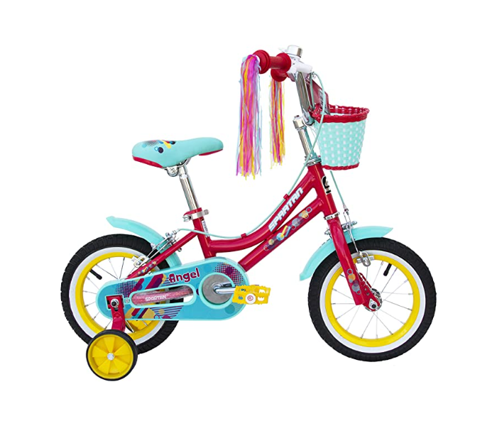 Spartan 12 Inch Angel Pink Bicycle For Kids - Pink and Blue - Zoom Image 2