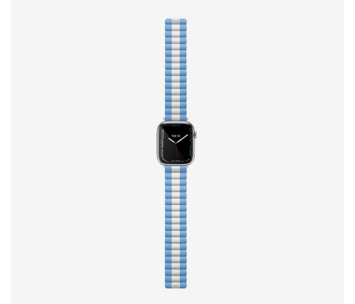 Uniq Revix Reversible Magnetic Argentina Flag Model 44mm Apple Watch Strap - White - Zoom Image 2