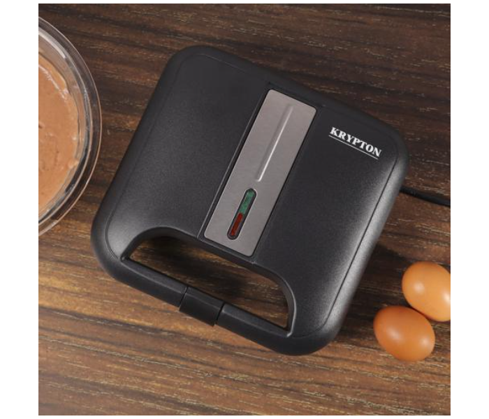 Krypton KNWM6369 750 Watts Non-Stick Coating Waffle Maker - Black - Zoom Image 2