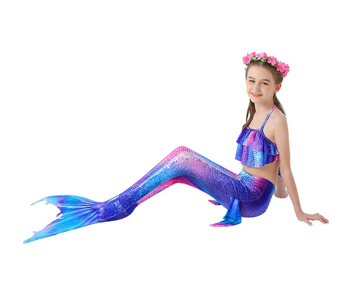 Mermaid 120cm Swimsuit for Kids - Blue and Purple - Zoom Image 2