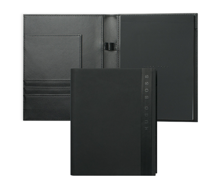 Hugo Boss 677  A5 Folder Edge - Black - Zoom Image 1