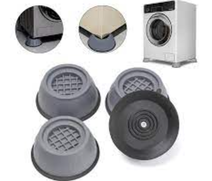 4 Piece Washing Machine Foot Pad Shockproof Noise Cancelling Washing Machine Support - Grey-B - Zoom Image 2