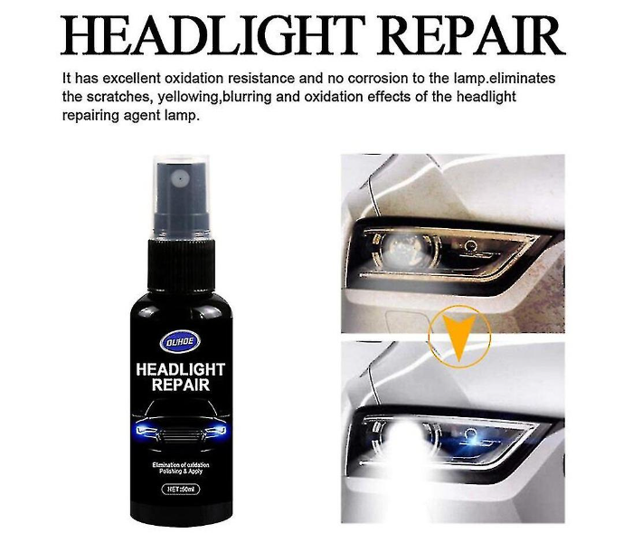 Generic 100 ml Car Headlight Repair Coating Solution Repair Kit Anti-scratch Rearview Coating Polishing Liquid-A - Zoom Image 3