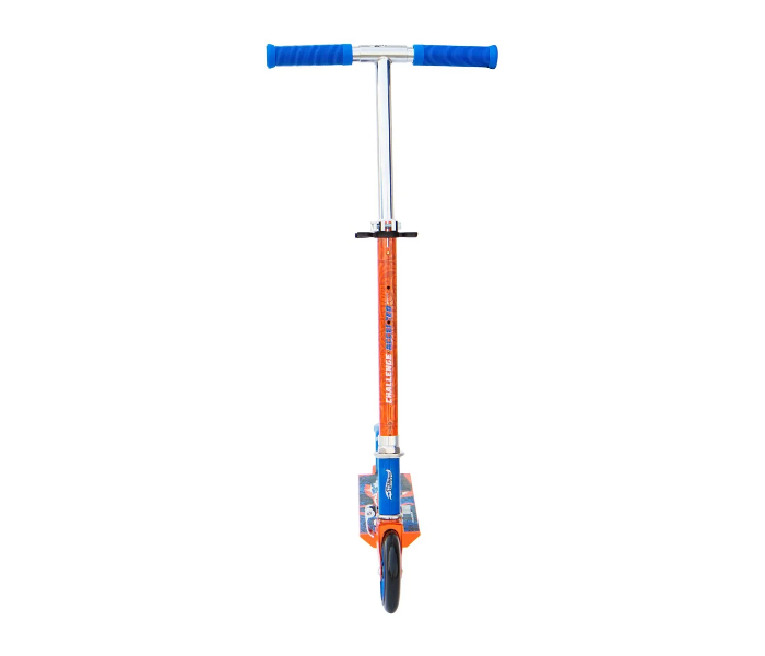 Spartan Hotwheels 120mm Folding Scooter For Kids - Blue and Orange - Zoom Image 4