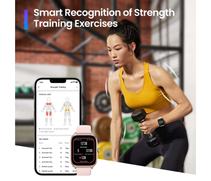 Amazfit GTS 4 Smart Watch - Rosebud Pink - Zoom Image 5