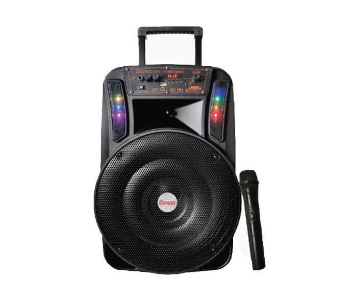 ISmart IS799 Bluetooth Trolly Portable Speaker - Black - Zoom Image