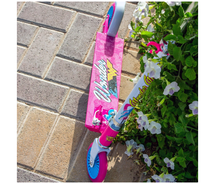 Spartan Wonder Woman 120mm Folding Scooter For Kids - Blue and Pink - Zoom Image 4