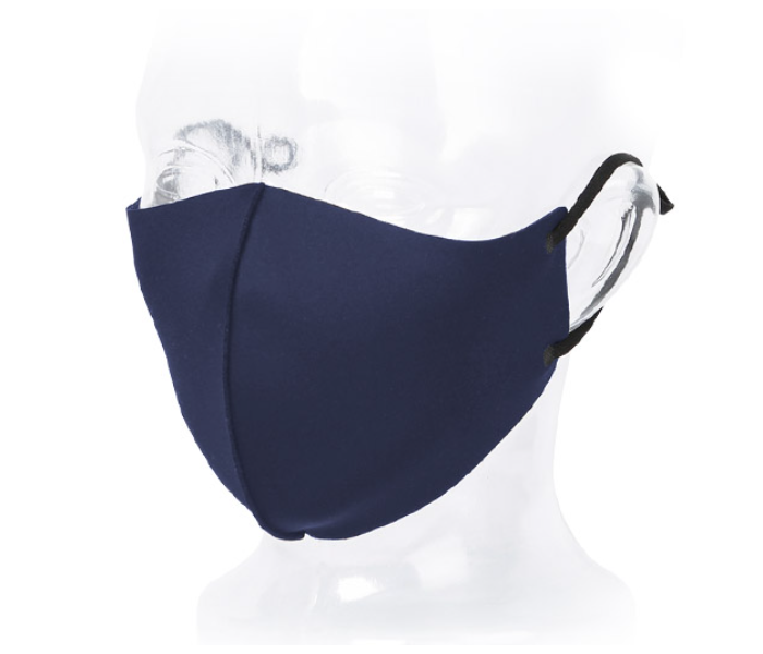 796 B  Reusable Copper Face Masks With Adjustable Ear Loops - Navy Blue - Zoom Image 3