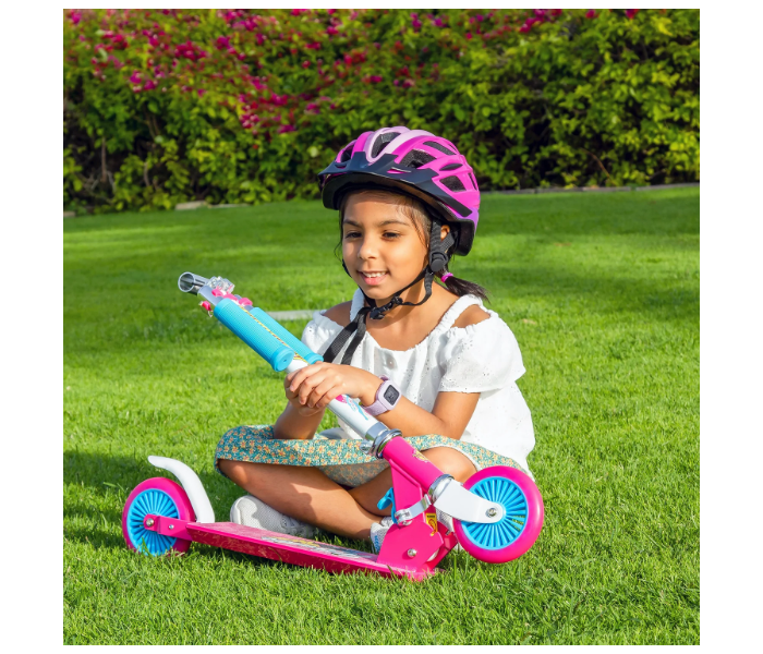 Spartan Wonder Woman 120mm Folding Scooter For Kids - Blue and Pink - Zoom Image 7