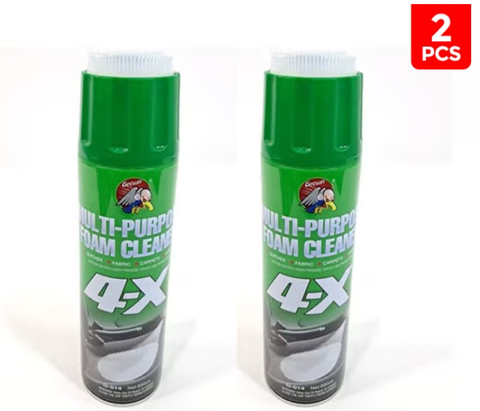 2 Piece Pistol 650ml Multi Purpose Foam Cleaner and Car Cleaner with Brush - Zoom Image