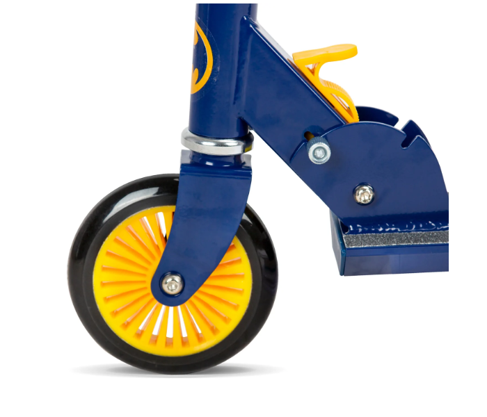 Spartan Batman 120mm Folding Scooter For Kids - Blue and Yellow - Zoom Image 3