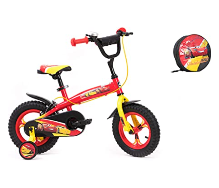 Spartan 12 Inch Disney Cars Bicycle For Kids - Red and Black - Zoom Image 2