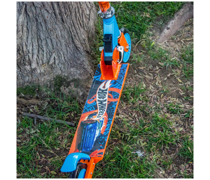 Spartan Hotwheels 120mm Folding Scooter For Kids - Blue and Orange - Zoom Image 6