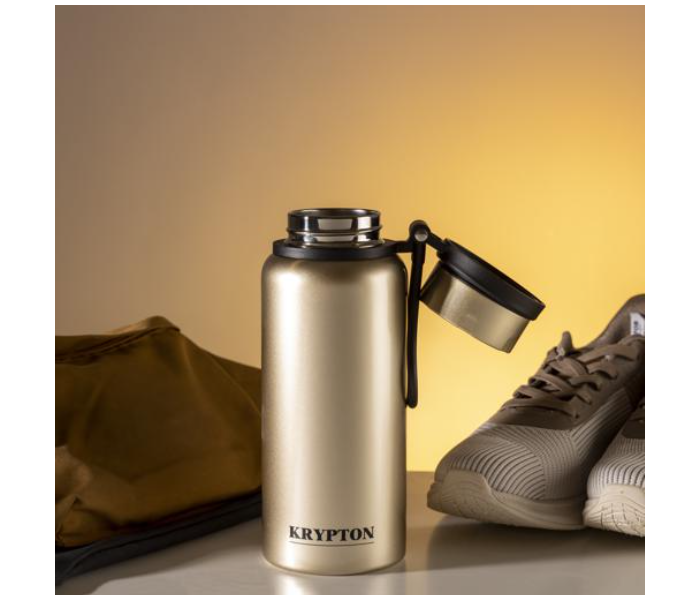 Krypton KNVF6357 950ml Stainless Steel Double Wall Vacuum Insulation Sports Water Bottle - Silver - Zoom Image 2