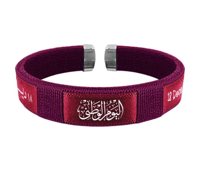 602  Qatar National Day Bracelet Bangle - Maroon - Zoom Image 1