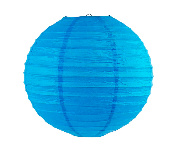 Color Folding 12 Inches Paper Lantern - Dark Blue - Zoom Image 1