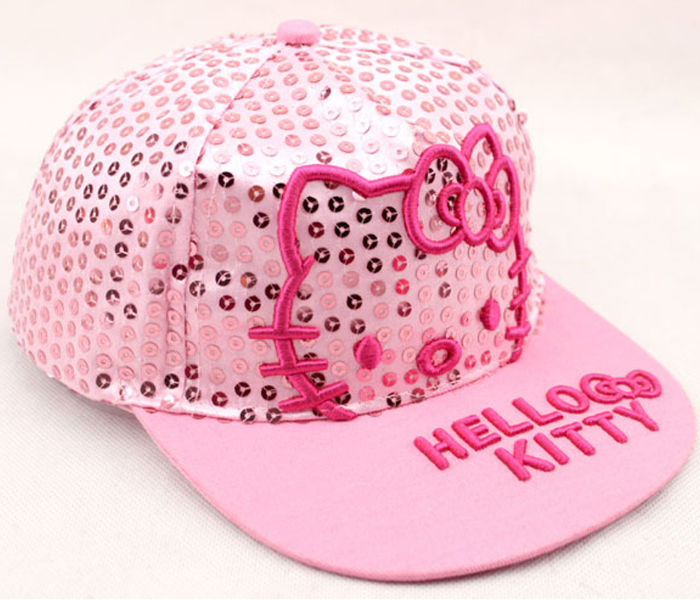 Hello Kitty Sequin Flat Brim Baseball Cap for Kids - Pink - Zoom Image 2