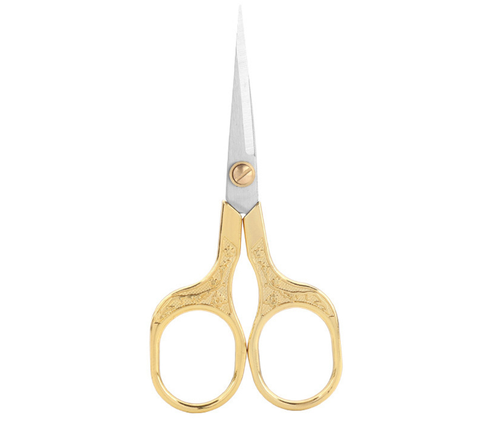 Plum Blossom Retro Stainless Steel Retro Scissors - Gold - Zoom Image 1